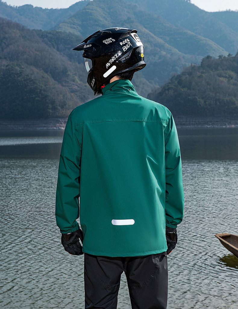 Regenjacke für Lieferfahrer, geteilte Fahrkleidung für Erwachsene, für Motorräder und Elektrofahrzeuge, Sturmsicher für Herren, ganzkörperschützend.