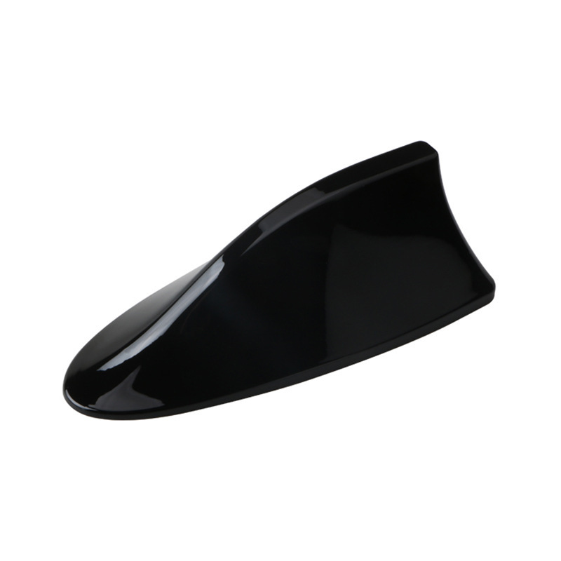 Qìchē Car Shark Fin Antenna No Punching Roof Tail Modified Radio Signal (vehicle antenna) - black