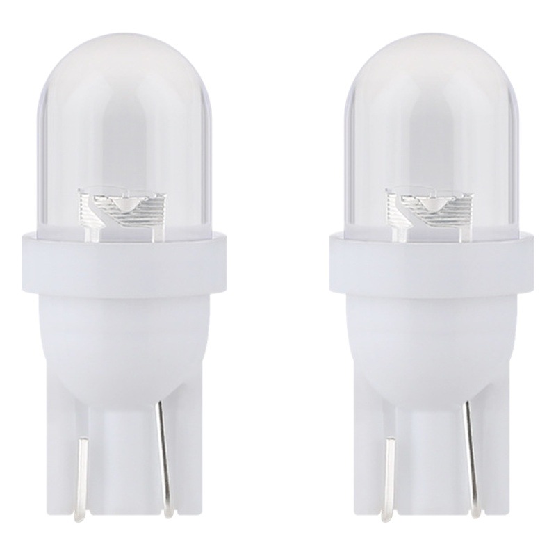 Car t10 width light interior light led round head straw hat light reading light tail light small light 1led license plate light