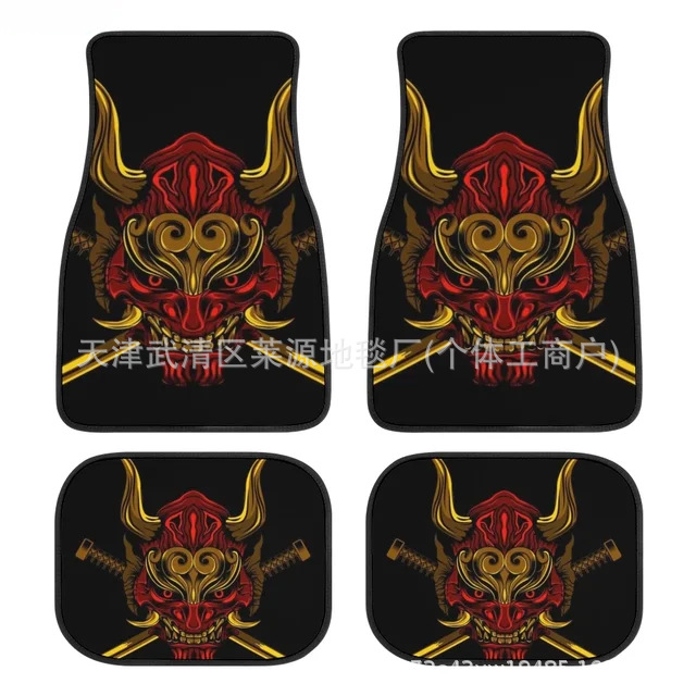 Cross-border TEMU new Japanese-style crystal velvet foot mat dirt-resistant wear-resistant easy-to-care car mat four-piece in stock