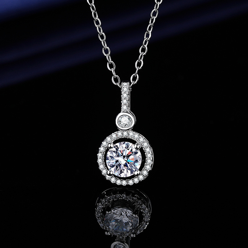 X145 Collier sac rond 1 carat [avec chaîne]