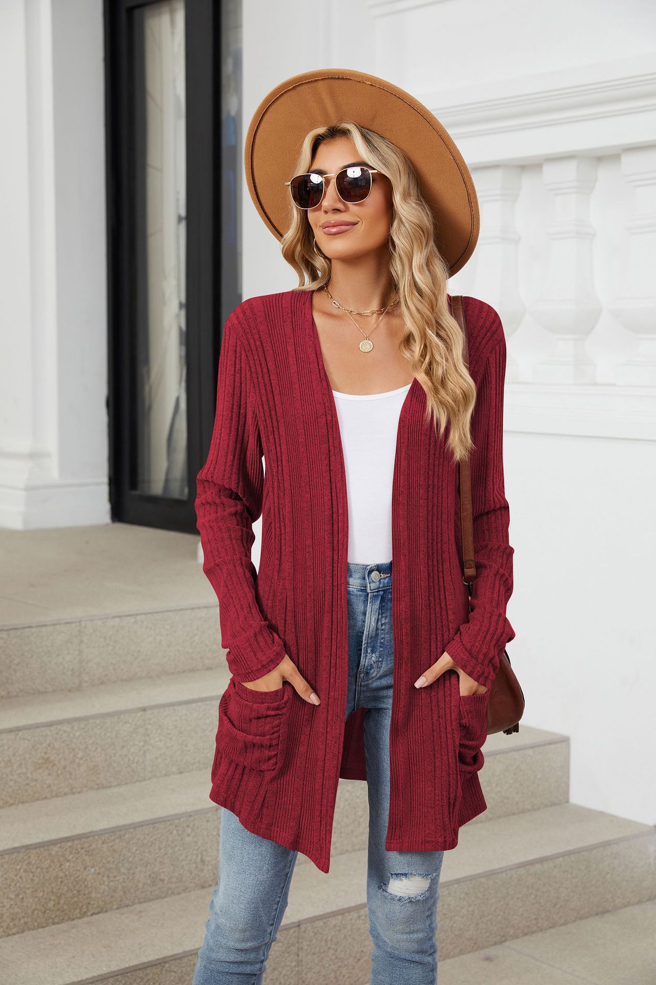 490g Weight Long Sleeve Sleeve Length Placket Placket Type Regular Sleeve Sleeve Type Nylon, Spandex, Polyester Fabric Type Long Top Length Cardigan Tops Type Holiday, Daily Occasion Collarless Neckline Regular Fit Fit Type Solid Color Pattern Winter, Autumn Season Women's Gender Casual, Elegant Style Wholesale Women's Casual Elegant Solid Color Long Sleeve Sweaters & Cardigans 43
