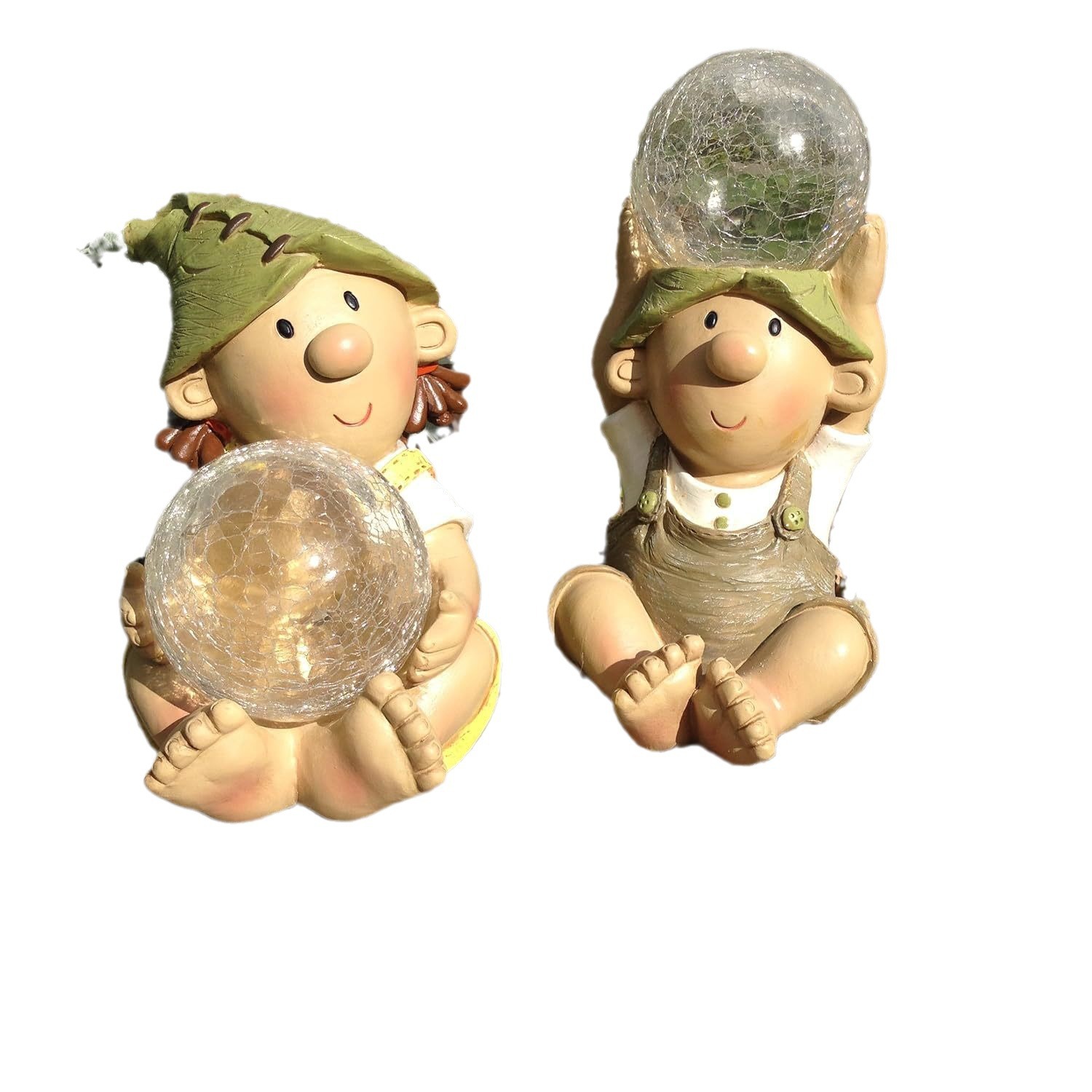  Creative Cartoon Resin Doll Customized Solar Garden Light Garden Sculpture Crafts Lawn Decoration