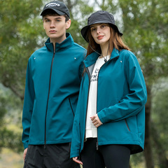 24春秋新款立領休閒情侶裝夾克防風防水防污衝鋒衣外套