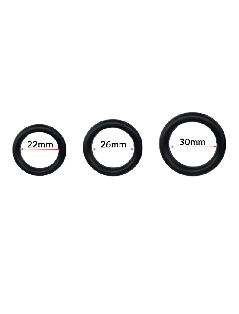 Silicone Vibrating Locking Ring for Men, Manual Control Couples Delay Device, Red — detail image 2