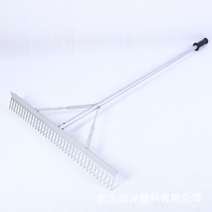 Factory wholesale garden tools leaf rake aluminum rake grass leaf scraping leaf rake agricultural grass rake flat sand rake