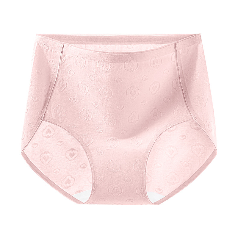 Calzoncillos sin costuras de algodón de gran tamaño para mujer con cintura fina de verano antibacteriana