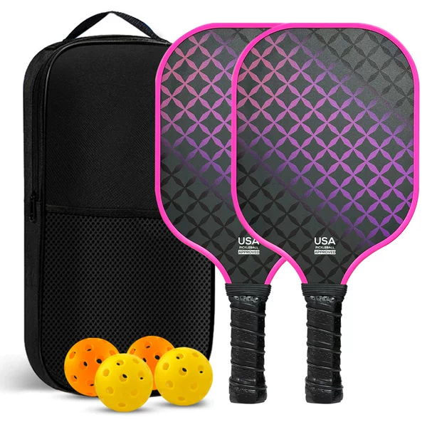 In-stock delivery of school student pickleball rackets, middle school student training pickleball rackets, fiberglass pickleball rackets