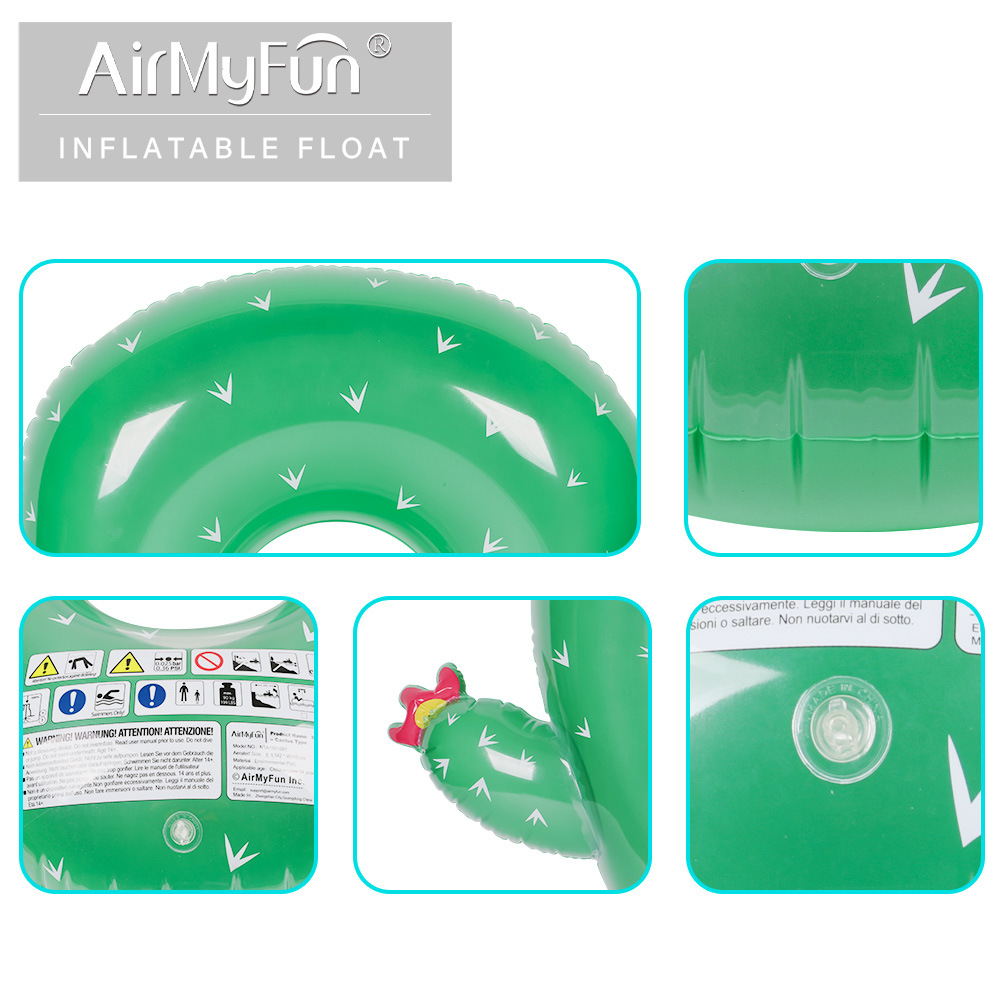 AMF | Anillo de natación Internet celebridad adultos niños grande inflable flotante anillo de agua juguetes axila cactus anillo de natación