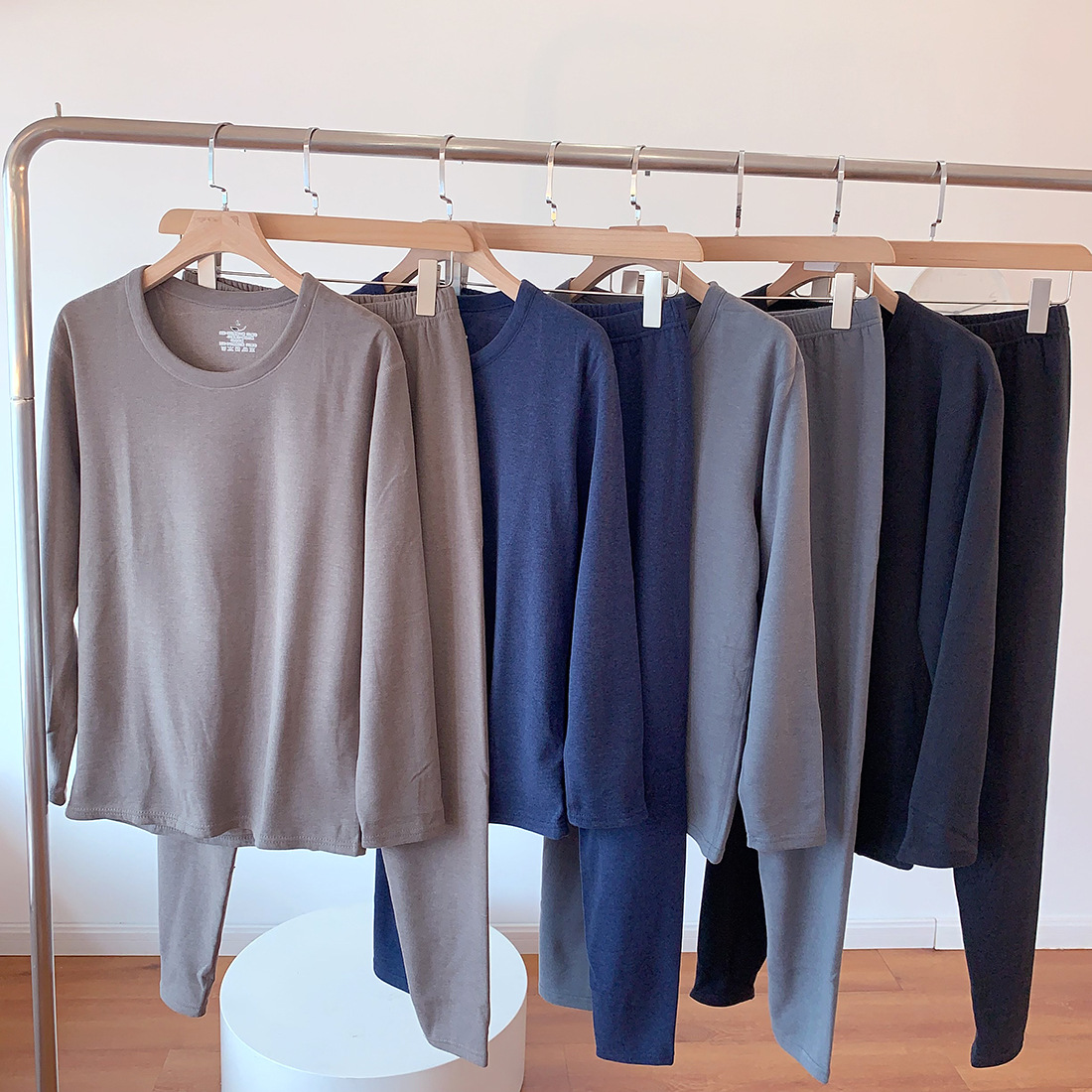 Two Sets Per Person! Autumn and Winter Thermal Underwear Set Men's Round Neck Long-Sleeved Autumn Clothes and Long Pants Bottoming Shirt