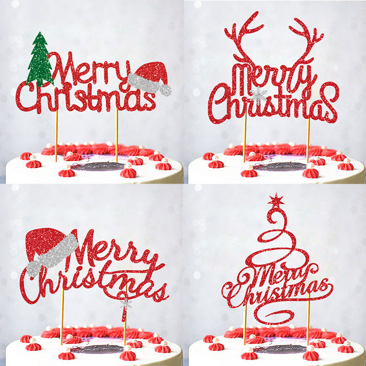 Christmas Letter Paper Party Cake Decorating Supplies 1 Piece display picture 1