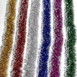 Cross-Border Hot Selling Christmas Colored Strips, Party Decorations, Event Party Arrangements, Christmas Tree Decorations, Wool Strips Wholesale