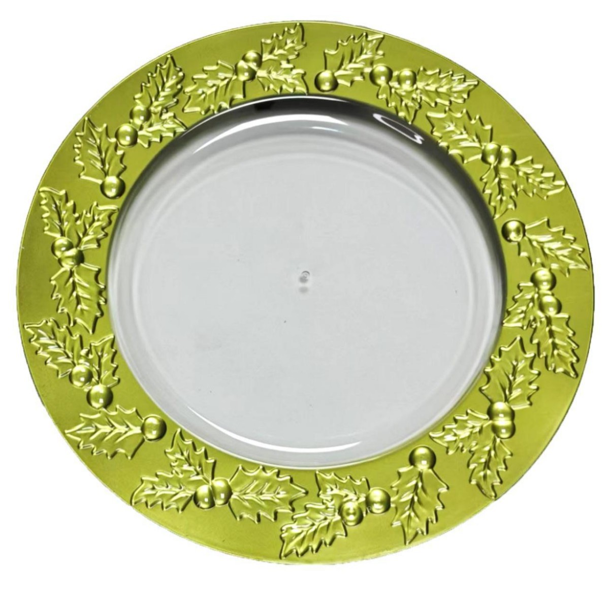 Nórdico de lujo ligero restaurante occidental decoración bandeja transparente de costilla de plato de sopa platos de platos creativos disco