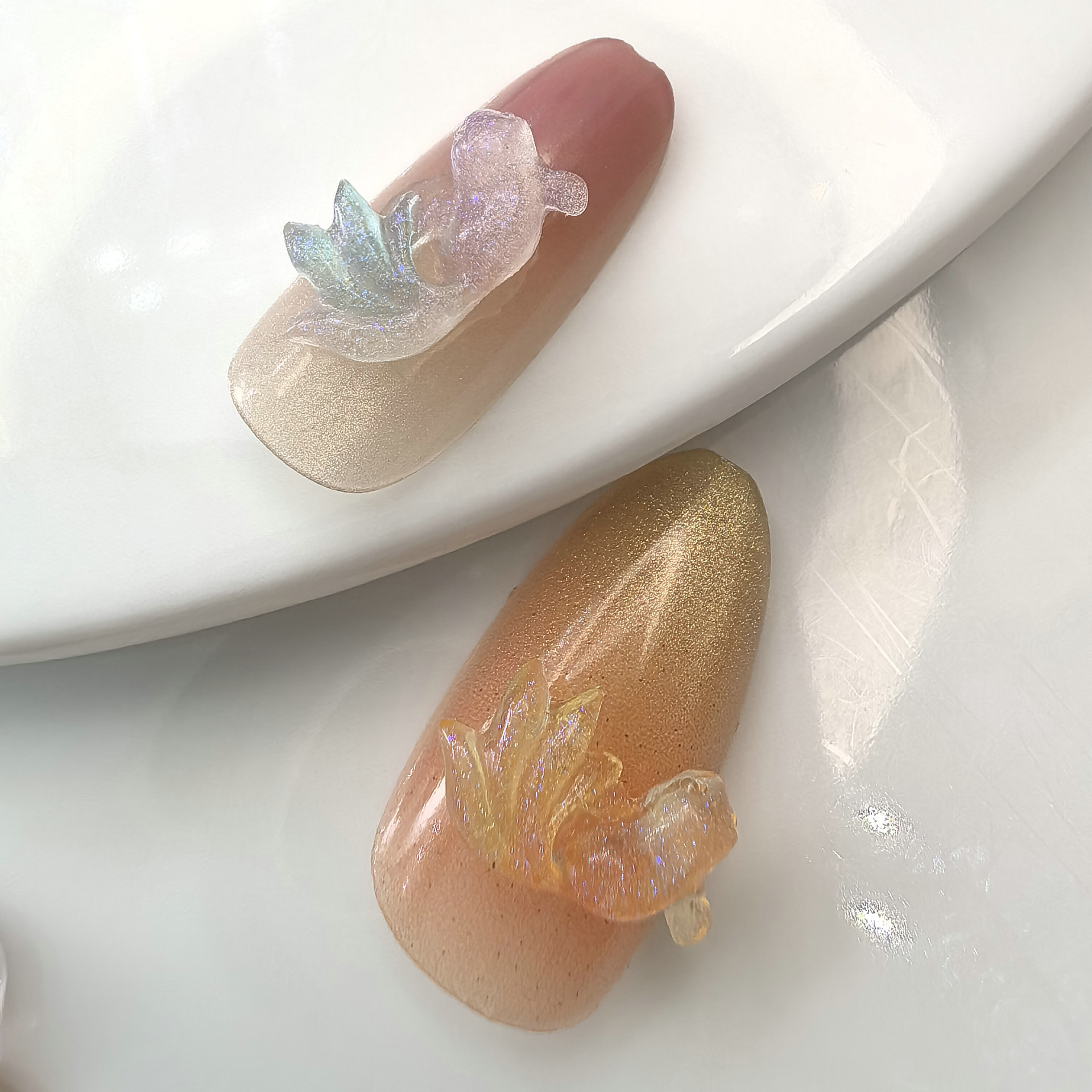 美甲饰品金鱼极光渐变锦鲤diy立体装饰配件批发0009.jp