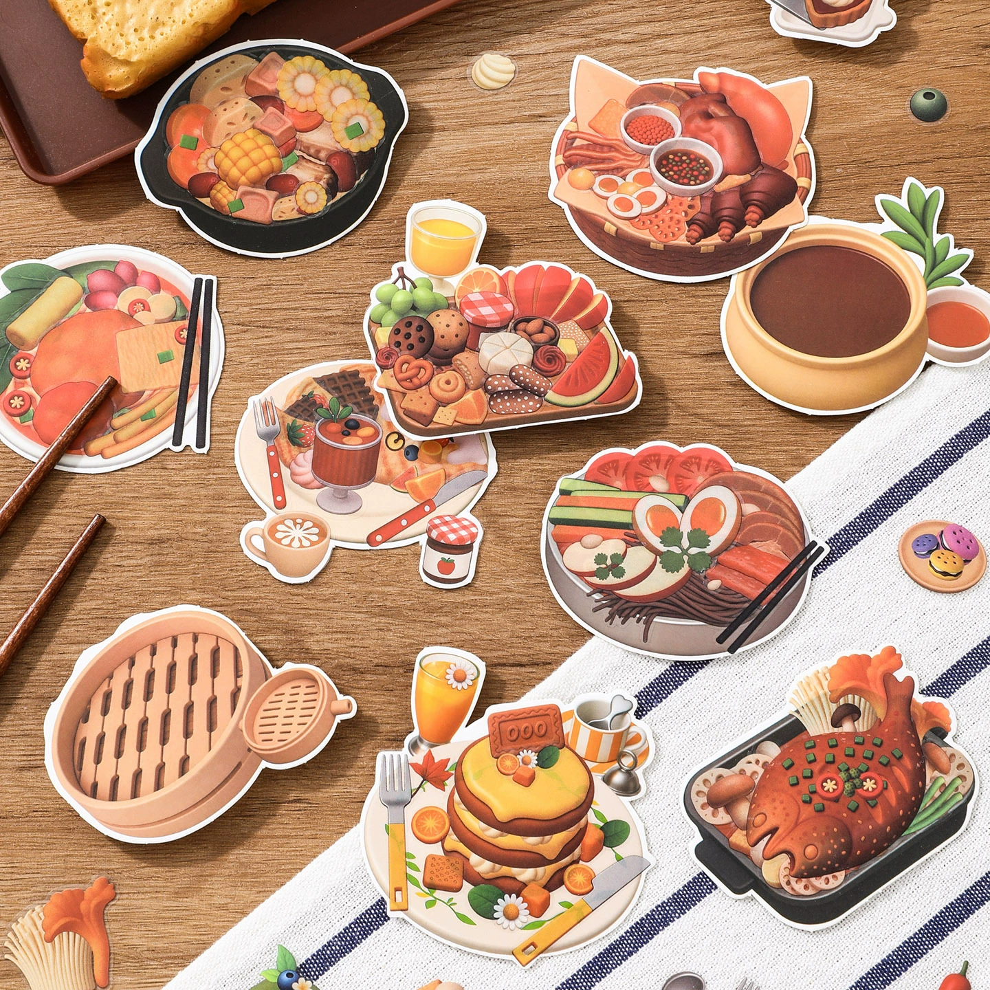 Маленькая мультяшная милая наклейка, детская игрушка, delicacies, ручная работа