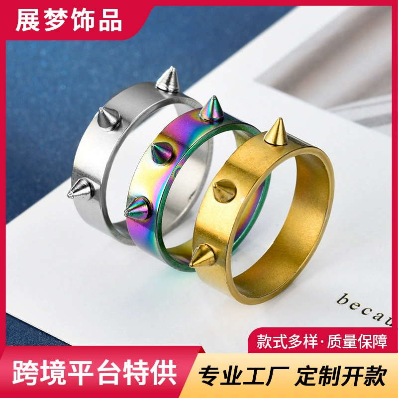 Европейское и американское кольцо для пары в стиле хип-хоп с ветром и самозащитой, кольцо для аварийной защиты с 3 кончиками ногтей для мужчин и женщин, ручная кладь, анти-волчье оружие