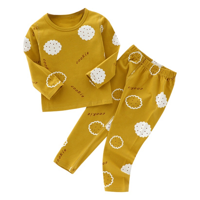Ropa interior de lycra primavera y otoño nuevo 95 Algodón puro sin hueso Ropa de otoño para niños pantalones largos tocando fondo pijamas para niños traje de desgaste para el hogar