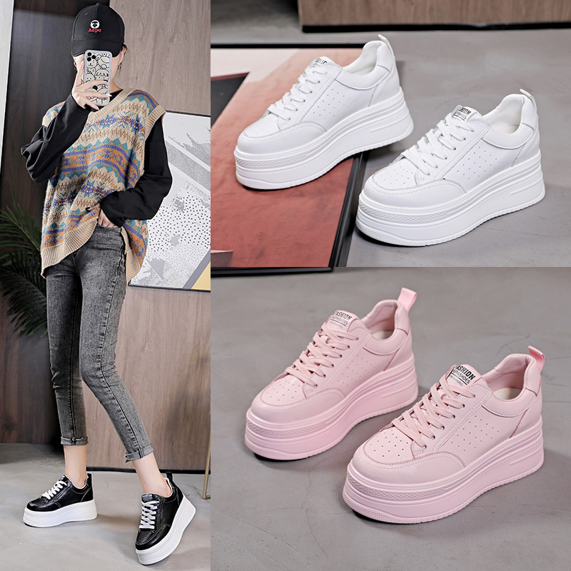 Directly from the Manufacturer, Thick-Soled Inner Height-Increasing Sneakers for Women, 2026 Autumn and Winter New Style, Perforated, Breathable, Comfortable, Casual Women's Shoe Soles Directly from the Manufacturer, Thick-Soled Inner Height-Increasing Sneakers for Women, 2026 Autumn and Winter New Style, Perforated, Breathable, Comfortable, Casual Women's Shoe Soles