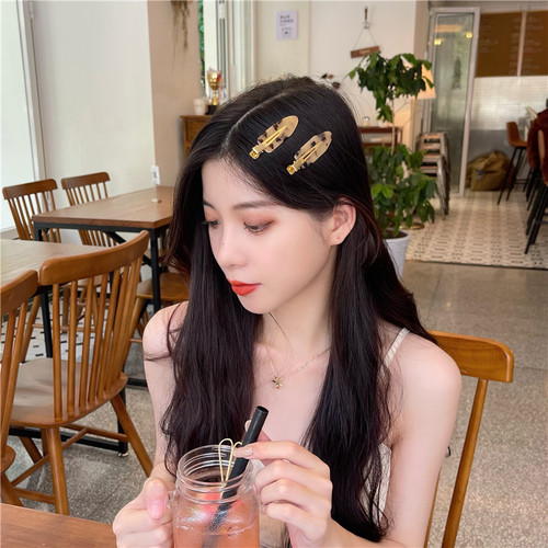Korean acetic acid traceless hairpins for women summer side hairpins duckbill clips makeup bangs clips broken hair clips headwear