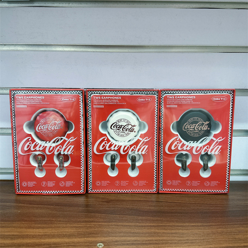Coca-Cola T13 bottle cap Bluetooth earphones semi-in-ear wireless 360 ° Stereo Surround Sound Headphones Coca-Cola T13 bottle cap Bluetooth earphones semi-in-ear wireless 360 ° Stereo Surround Sound Headphones