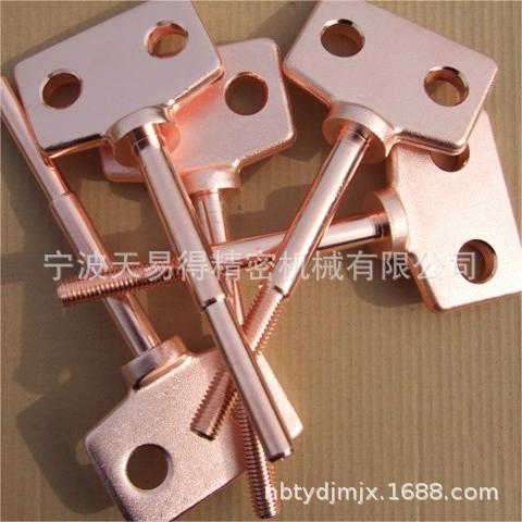 宁波天易得工厂直销 T2紫铜型材紫铜件加工 cnc数控车床 加工中心