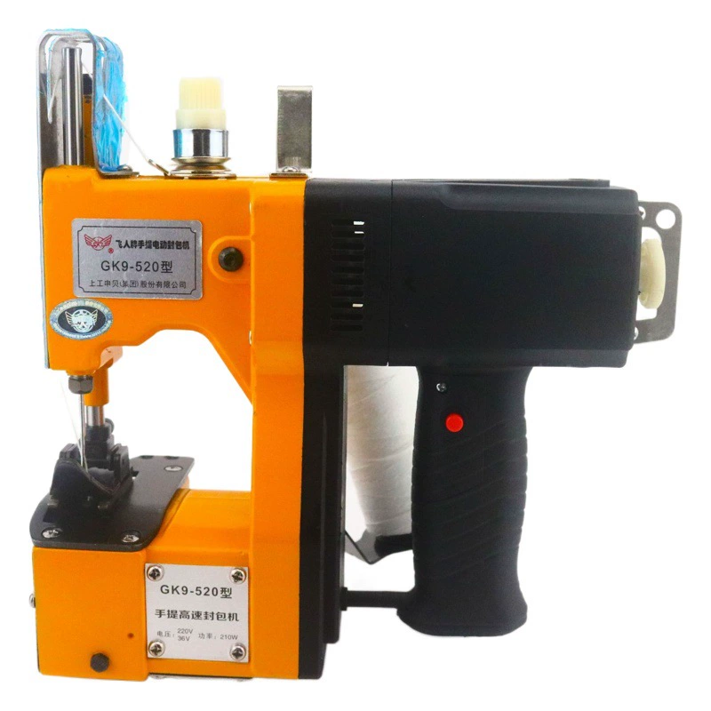 Недавно модернизированная портативная автоматическая машина для запечатывания мешков Hongfeng Feiren 520, швейная машина для мешков, машина для запечатывания мешков, машина для запечатывания тканых мешков, упаковка