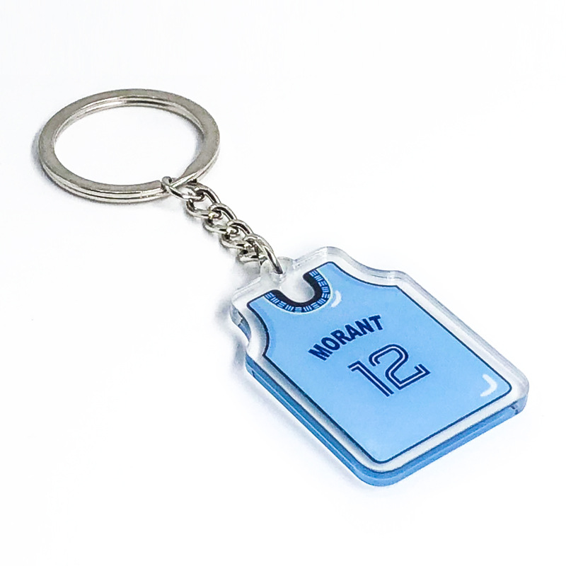 NBA baloncesto llavero estrella Durant Curry Owen acrílico colgante bolsa de Jersey adornos regalo
