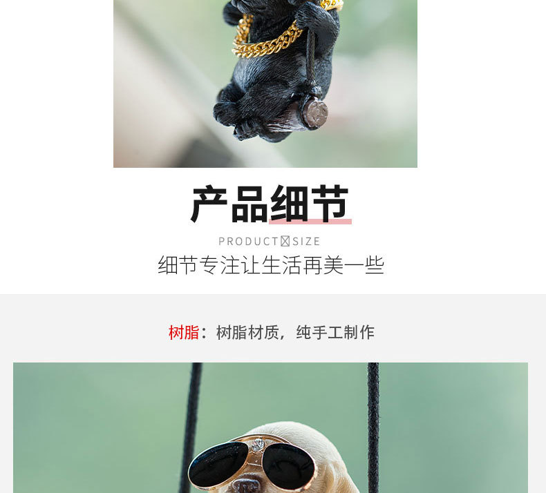 Swing Dog Car Pendant Swing Autumn Car Rearview Mirror Hanging Pendant Pendant Car Accessories for Men and Women Labrador