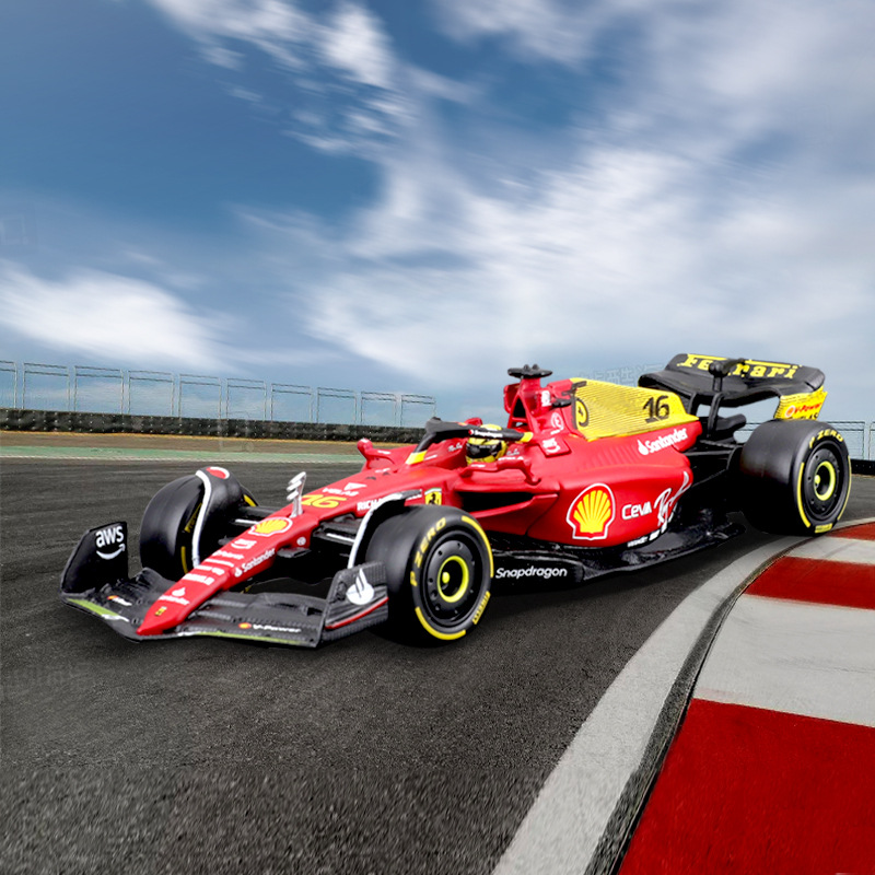 Bburago es más alto que EE. UU. 1:24 Ferrari F1-75(2022)75 aniversario edición simulación coche de aleación