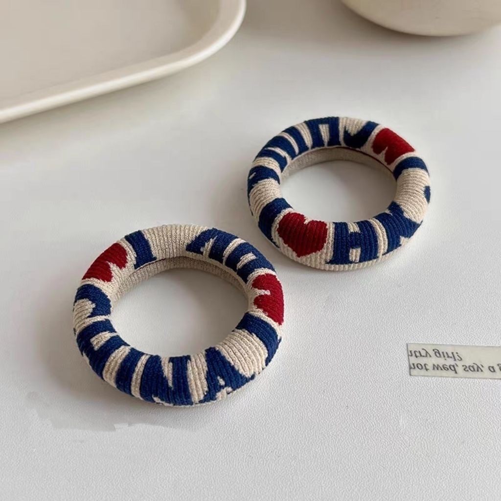 Moda nueva versión coreana de alta elasticidad sin costuras toallas anillo bola cabeza simple anillo de cabello cuerda de cabeza gruesa cuerda de cabeza grande