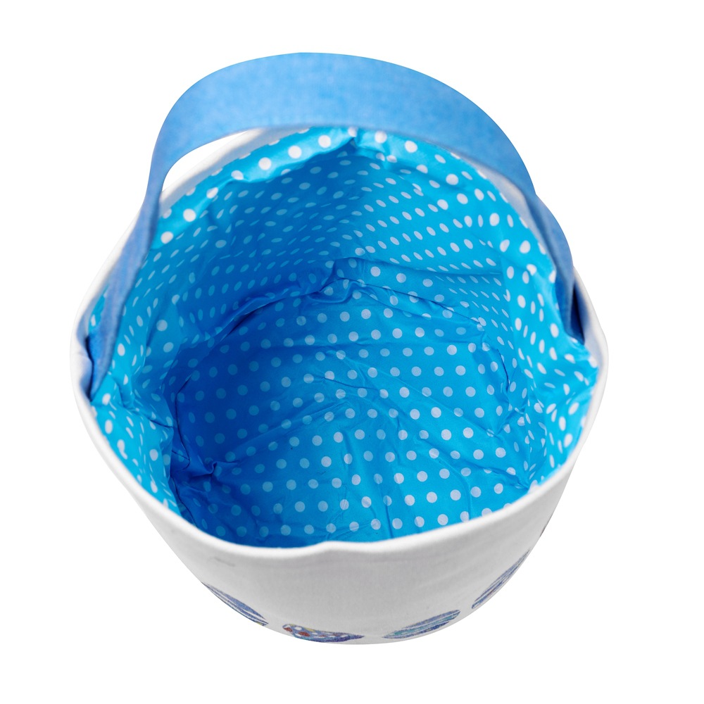 Fabricantes de productos de conejo transfronterizo de Pascua infantil canasta lienzo bolsas de regalo de barriles bolsas de mano canasta de huevos