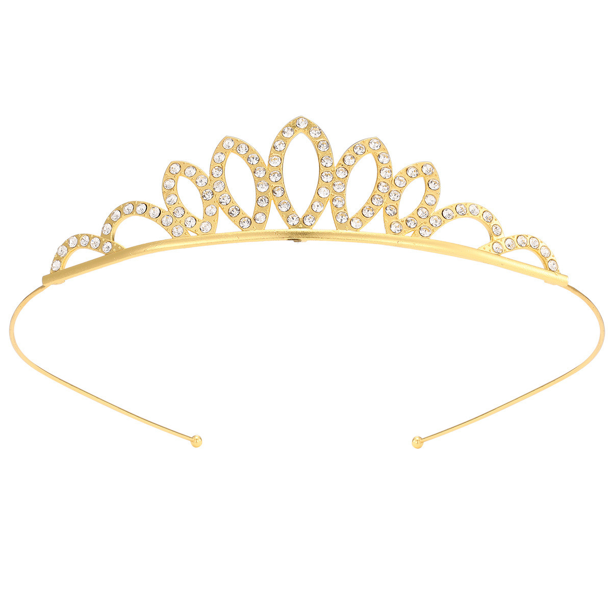 Diadema con Corona de Princesa Infantil de Metal Galvanizado para Cumpleaños y Fiestas image 71
