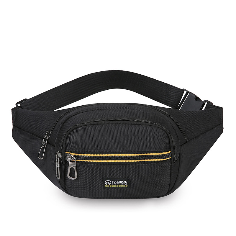 Bolso de pecho para hombre de tela Oxford impermeable para comercio exterior, compartimento múltiple, bolso de teléfono móvil de cambio portátil versátil, riñonera de moda transfronteriza