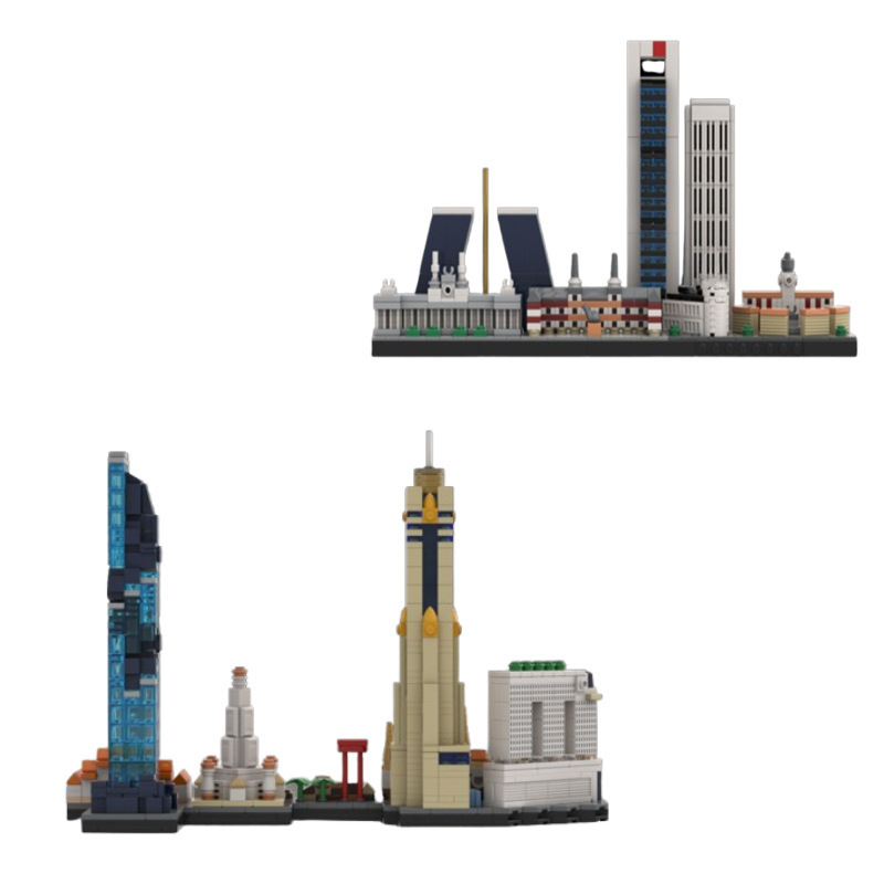 Building Block Cityscape Construction Set For Kids And Adults_voghion.com
