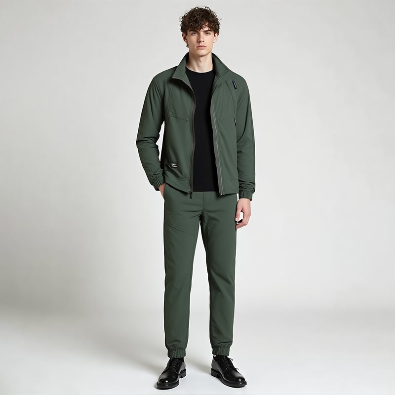Cross-Border Set Waterproof Fashion Stand-Collar Camouflage Jacket Spring New Versatile Outdoor Casual Pants with Breathable Back Panel Cross-Border Set Waterproof Fashion Stand-Collar Camouflage Jacket Spring New Versatile Outdoor Casual Pants with Breathable Back Panel