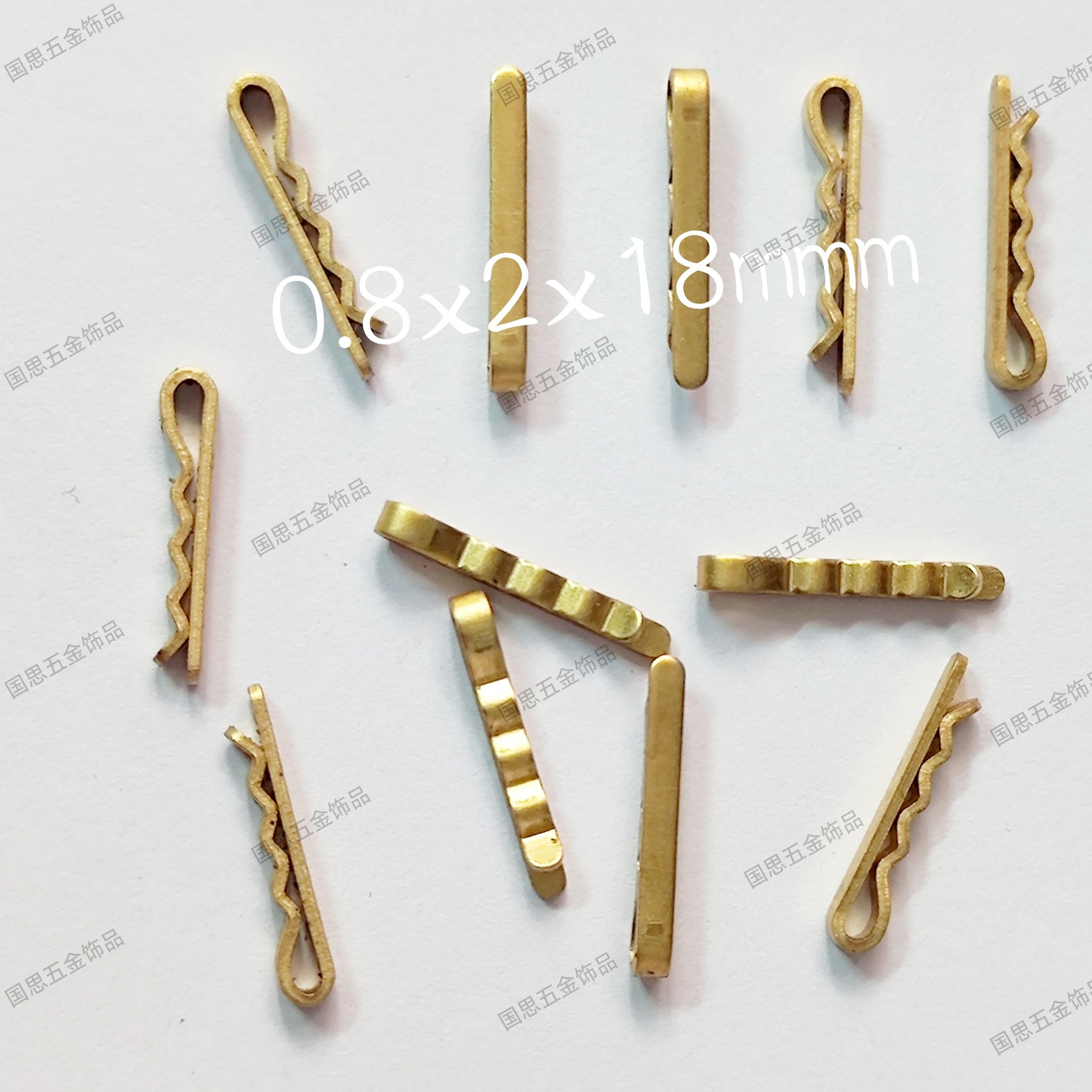 Wave-Shaped Copper Clip Tie Clip Money Clip Detachable Tie Clip