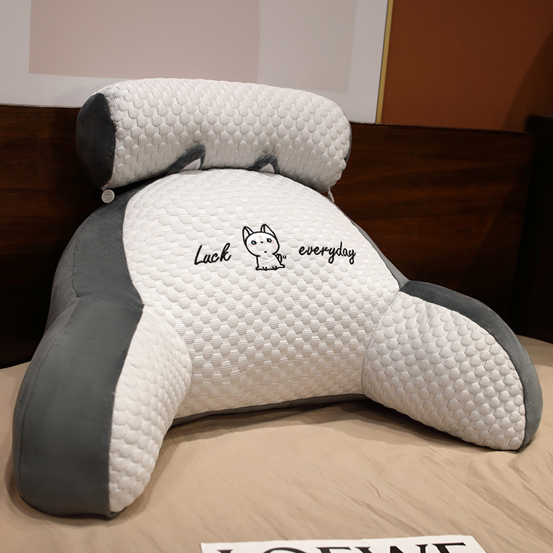 Cojines de cabecera de la cama, almohada de cama de paquete suave, almohada de respaldo grande, almohada de respaldo para niñas, sofá para dormir, protección de cintura.