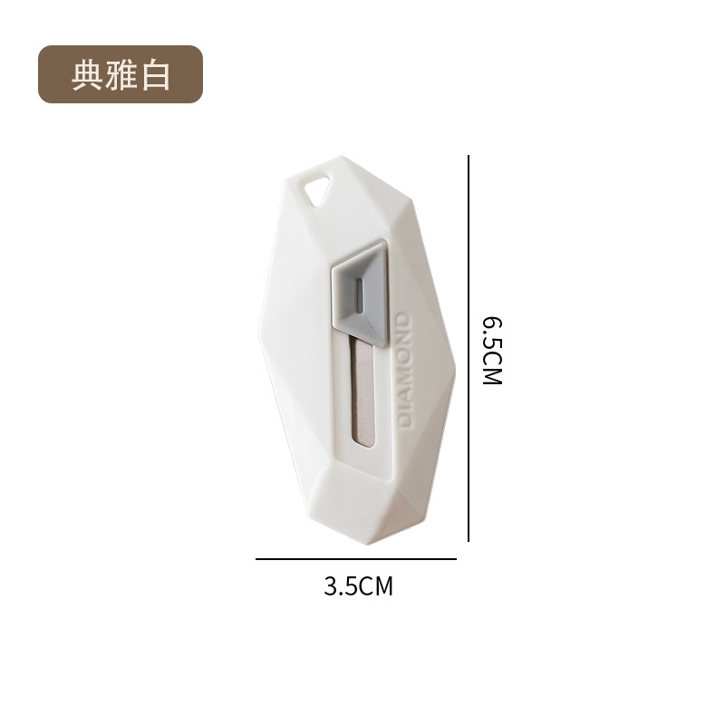 Máquina de desembalaje de diamantes de dopamina, cuchillo de desembalaje multifuncional, alto valor, no daña las manos, rebote automático, costura de diente de sierra portátil
