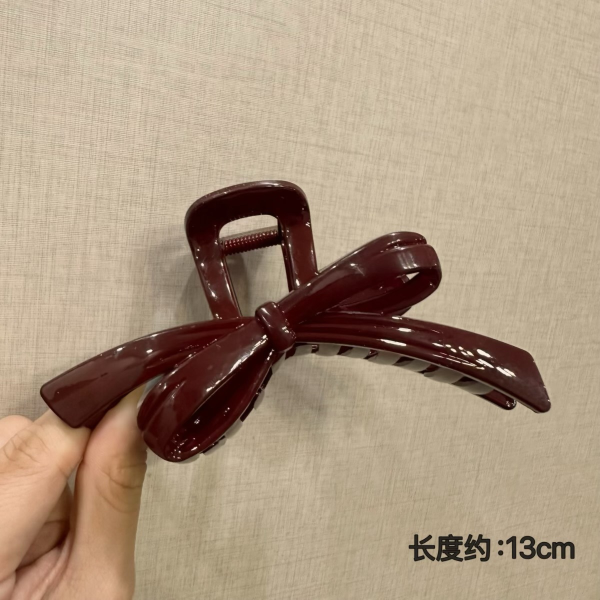 Bow wine red-13cm