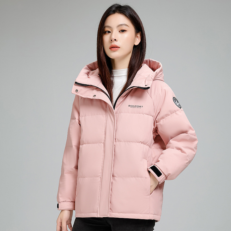 New Winter Women's down Jacket with a Stylish and Versatile Design, Cold-Proof and Warm, Made of White Duck Down, Hooded Coat, Available for Wholesale