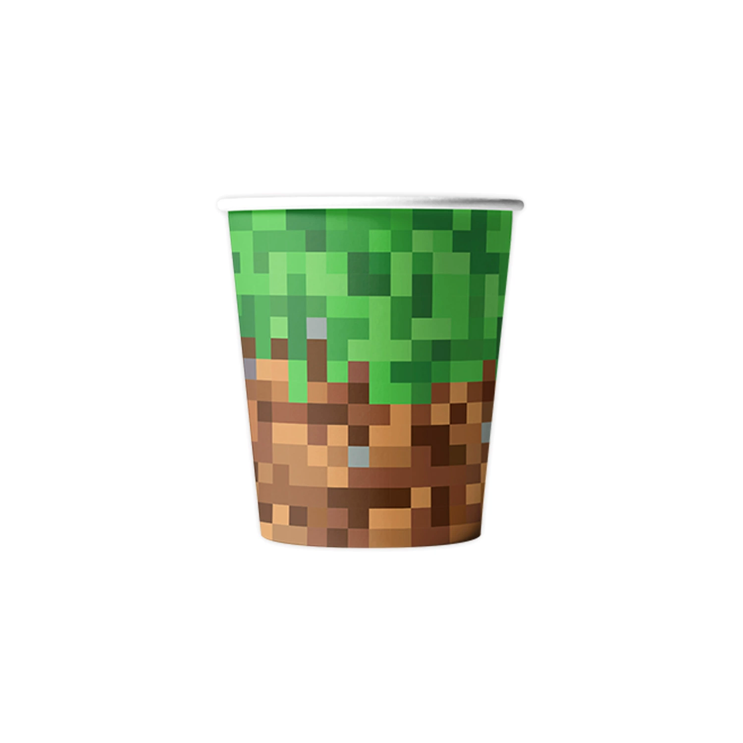 Party decorations set, Minecraft style, plates cups utensils balloons banner, packs 10–20 pcs