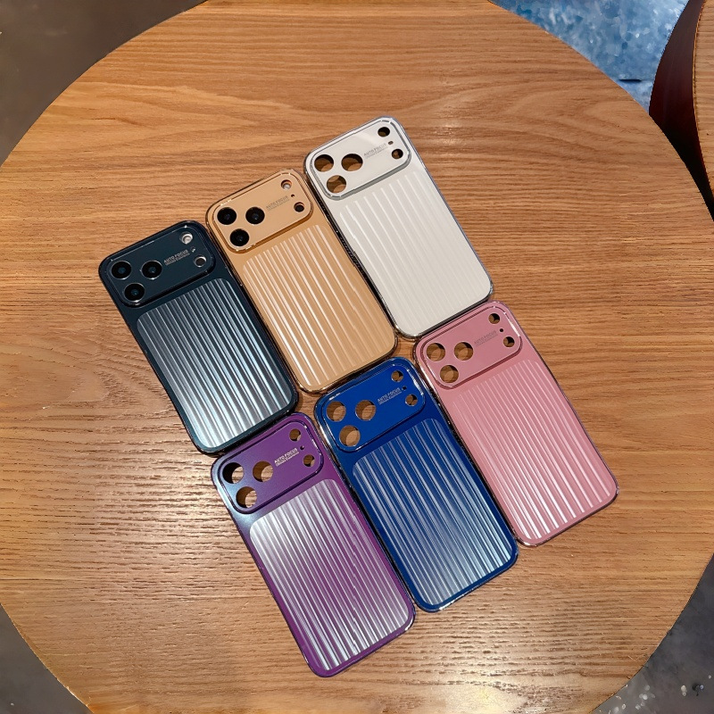 秒变iPhone18promax电镀散热边瓦楞手机壳苹果17高级16防摔保护套