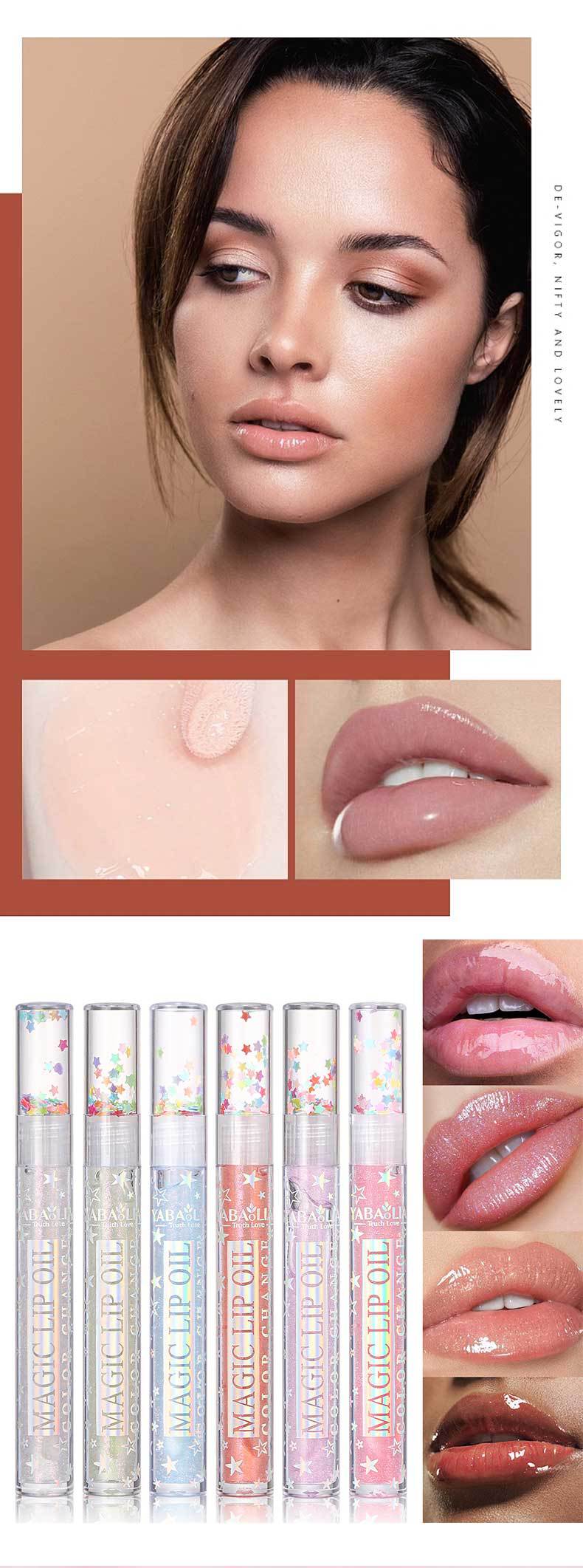 Casual Solid Color Plastic Lip Glaze display picture 1