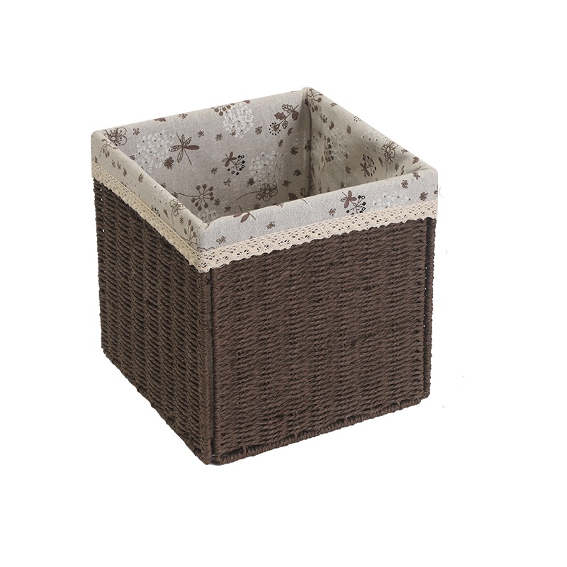 Cesta de almacenamiento de ropa plegable, caja de almacenamiento de juguetes, caja de almacenamiento de gran capacidad, tela de paja imitación, tela de caña imitación