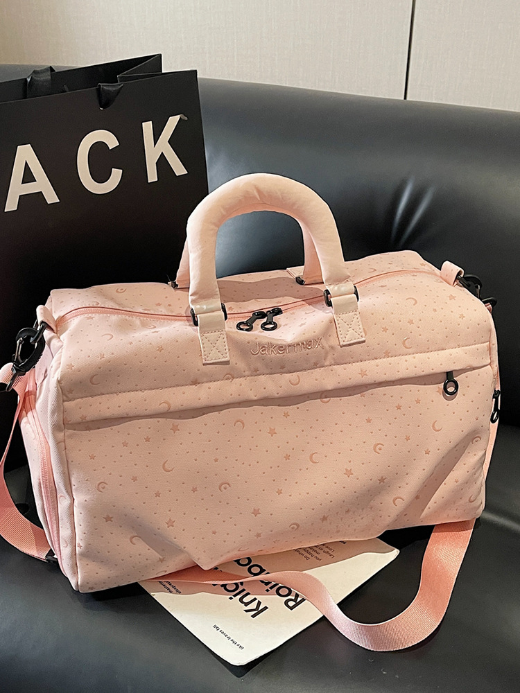 Bolsa de viaje de gran capacidad de viaje de corta distancia, bolsa de equipaje de mano de moda de mujer, bolsa de ejercicio deportiva ligera, bolsa de almacenamiento en espera de producción image 4