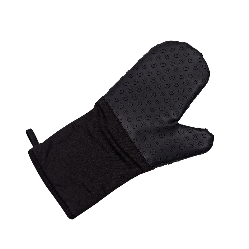 Guantes de silicona de medio palmo de nuevo estilo con algodón añadido y aislamiento engrosado, antiescaldaduras, antideslizantes, resistentes a altas temperaturas, adecuados para hornos de microondas, repostería y uso en la cocina. image 10