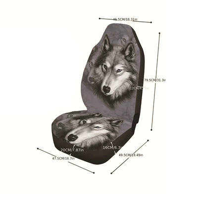 Universal seat cover seat cover personalized European and - big-bad-wolf-single-seat-general
