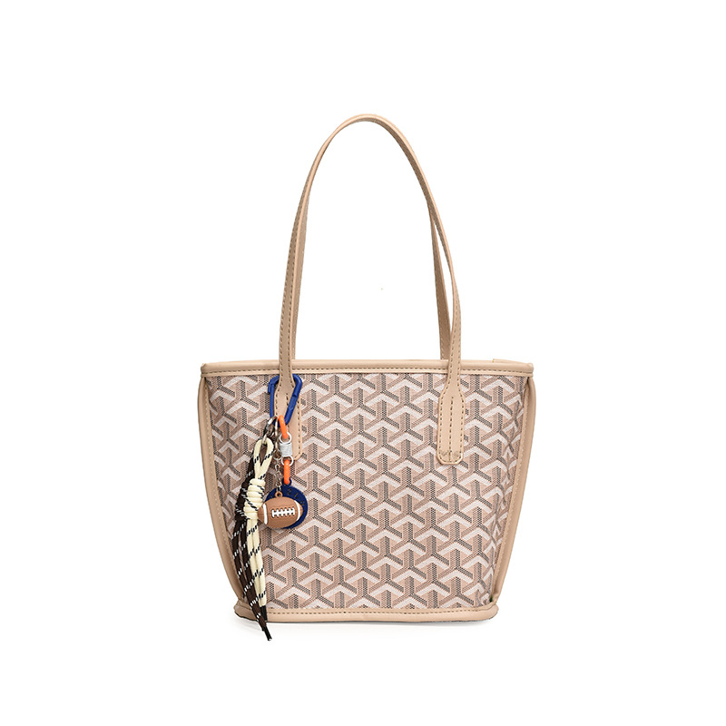 Luxury Women's Houndstooth Fish-Scale Design Shoulder Handbag - Fashionable PU Leather Tote Bag - Thumbnail 6