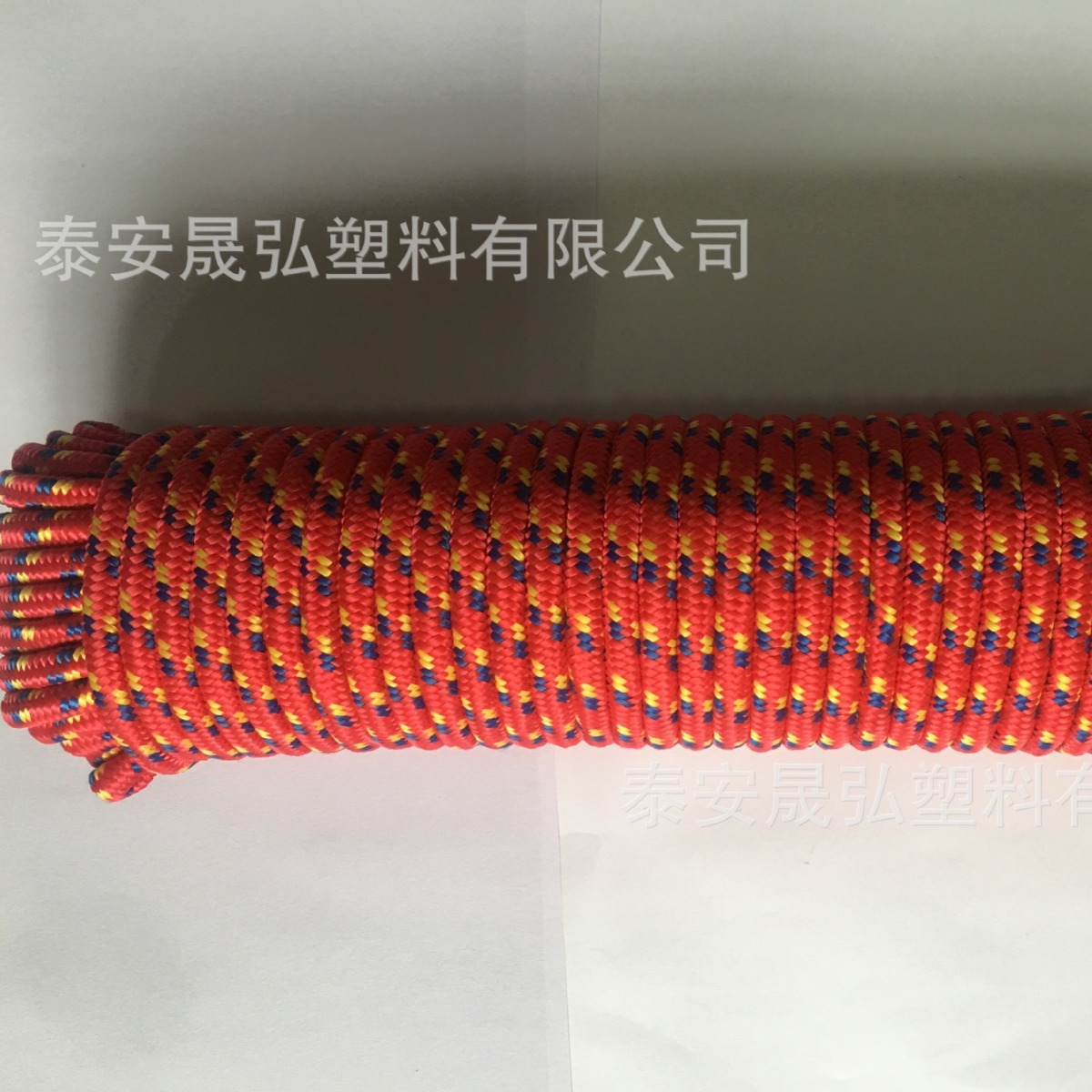 丙纶绳 尼龙编织包芯圆绳 双色涤纶绳