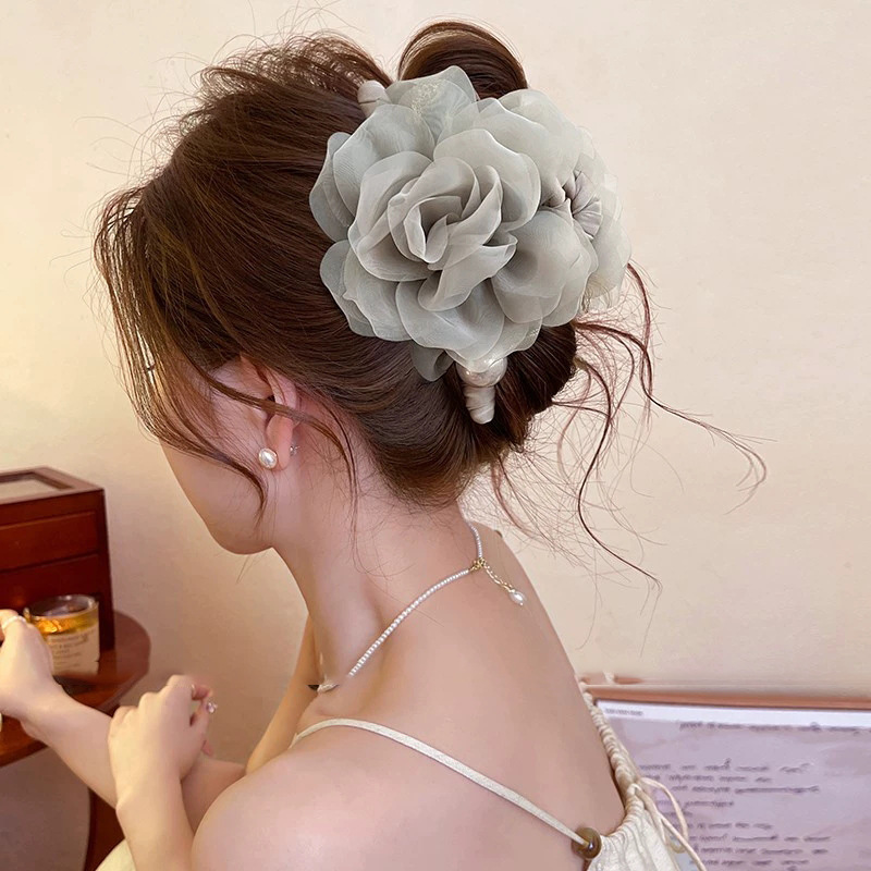 爆款布艺显气质高级感鲨鱼夹合集女饱满后脑勺半扎发鲨鱼发夹发饰|undefined